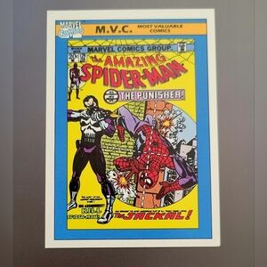 Marvel Spiderman Punisher Impel Comic Card 1990 #129 Series 1